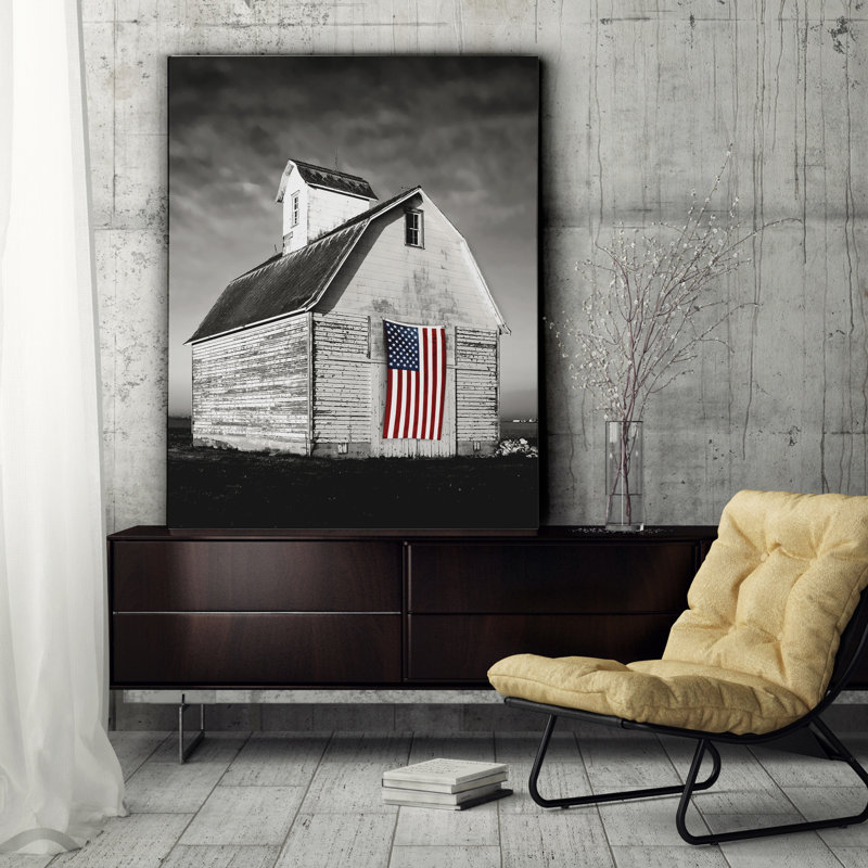 " Barn I ", 16" H x 20" W x 1.5" D