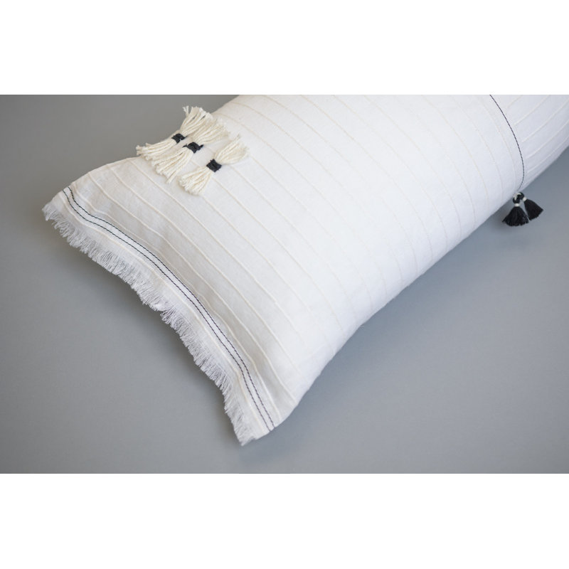 Bertin Tassels Linen Throw Pillow