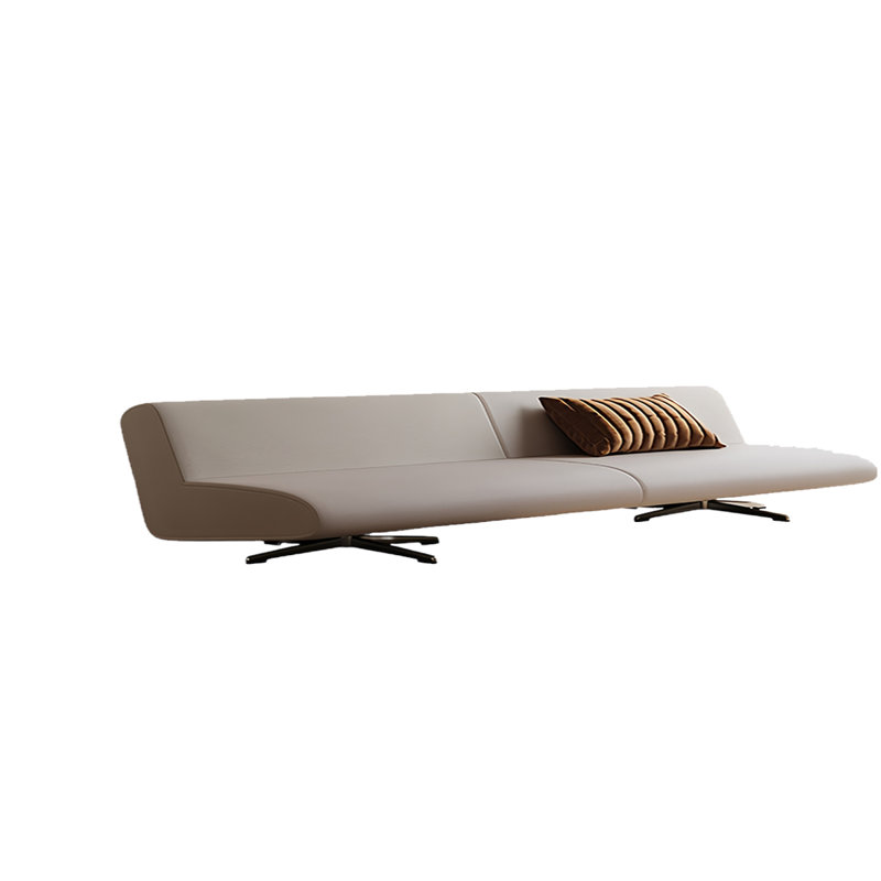 Banc rembourré en similicuir Sereya, H 19,68 po x l 70,86 po x P 21,65 po, Crème