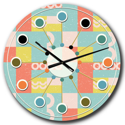 Horloge murale rétro Mid-Century