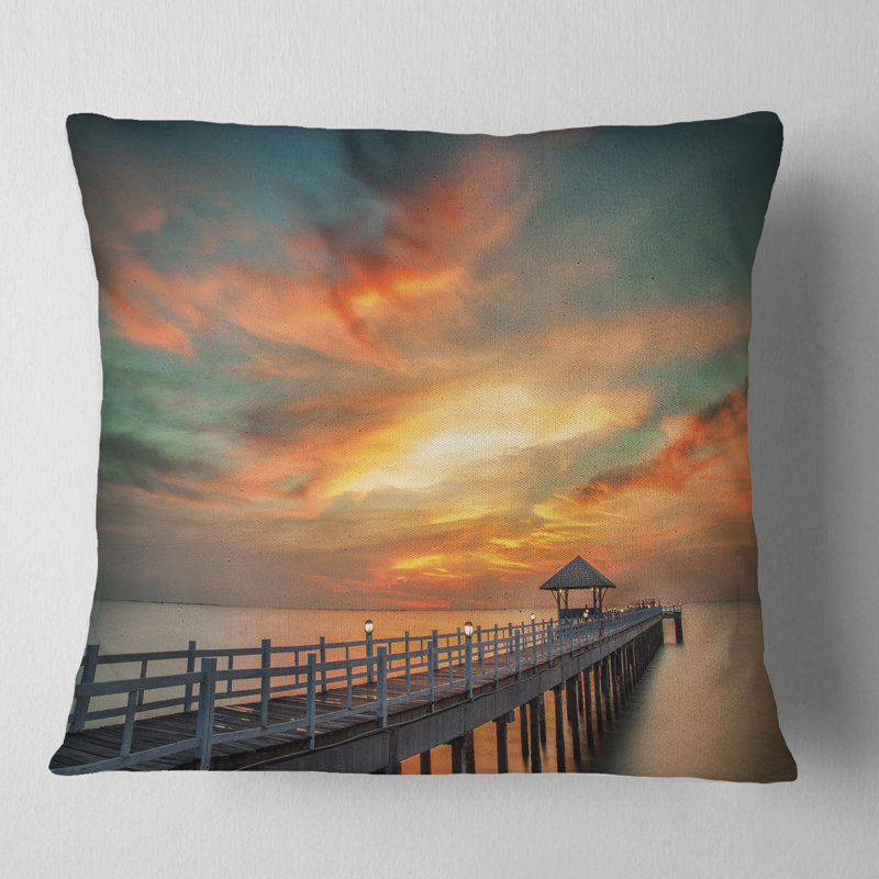 Coussin Pier, 16 po x 1 po, Carré