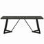 Grande table de salle à manger 71 "pour 6 à 8 personnes avec table rectangulaire pour la cuisine et le dîner avec structure en métal robuste, mobilier de maison et de bureau polyvalent