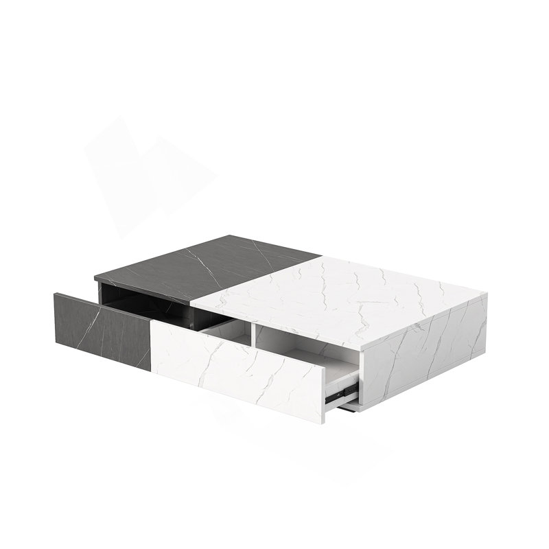 table basse avec deux espaces de rangement