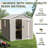8ft x 10ft Versatile Outdoor Resin Tool Shed
