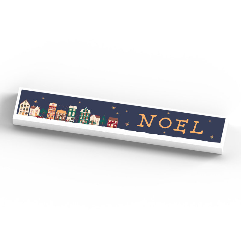 Xmas Noel Wooden Memento Block