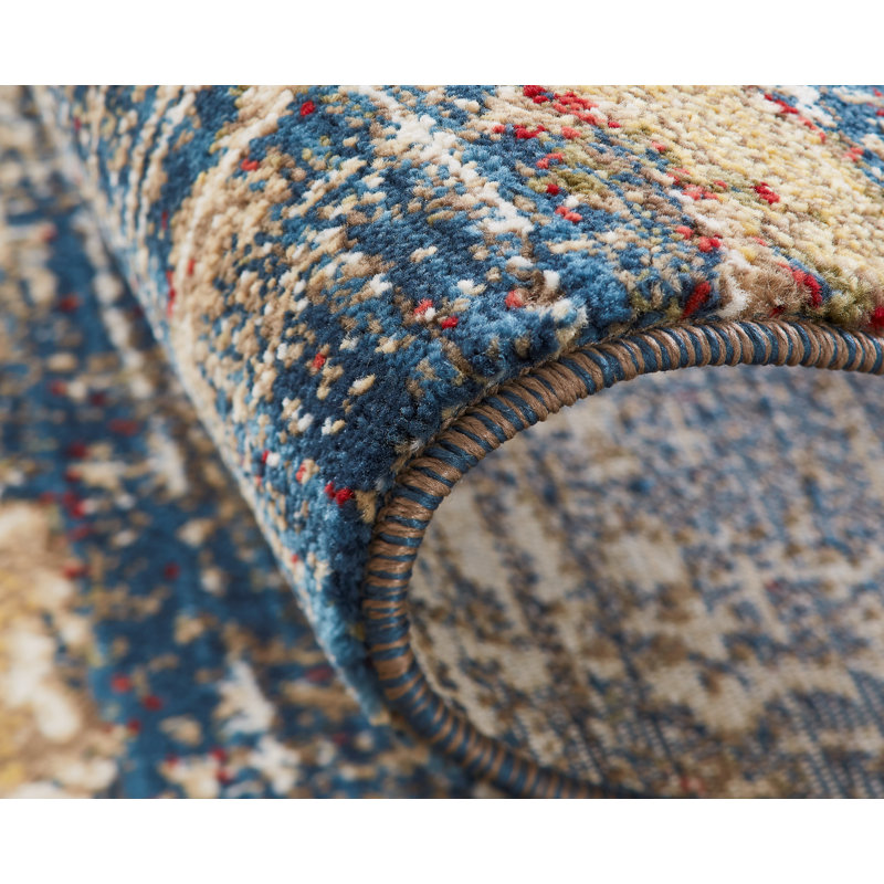 Desert Abstract Area Rug, Rectangle 5'5" x 7'7"