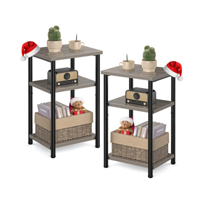 3 Layer End Table Set of 2