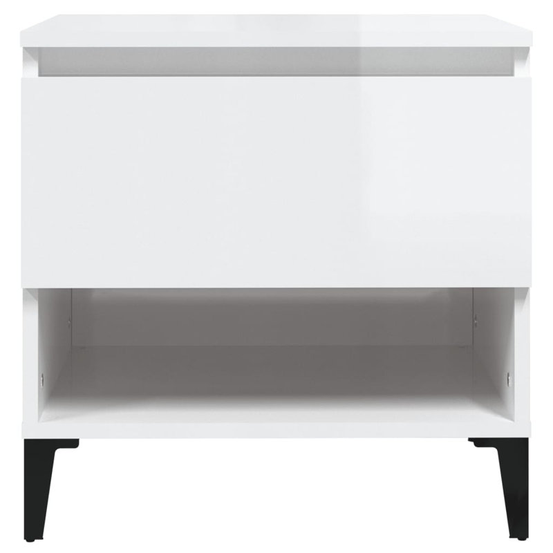 Nylan End Table, High Gloss White
