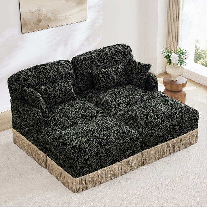 Canapé Comfy Chenille, Green Chenille