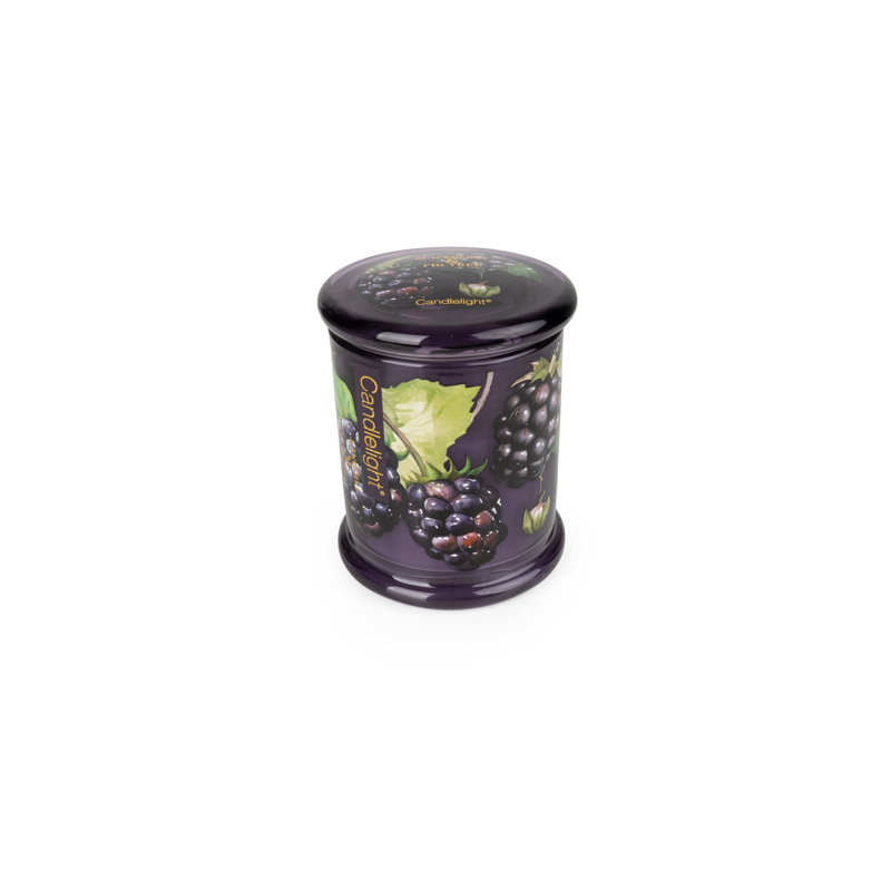 Scented Jar Candle with Glass Holder