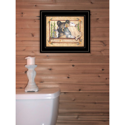 Bear Necessities Framed Wall Art for Living Room, Home Wall Décor Framed Print By Mary Ann June