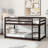 Hedra Twin Over Twin Bunk Bed With Ladder And Storage, Solid Rubber Wood Construction-115753752
