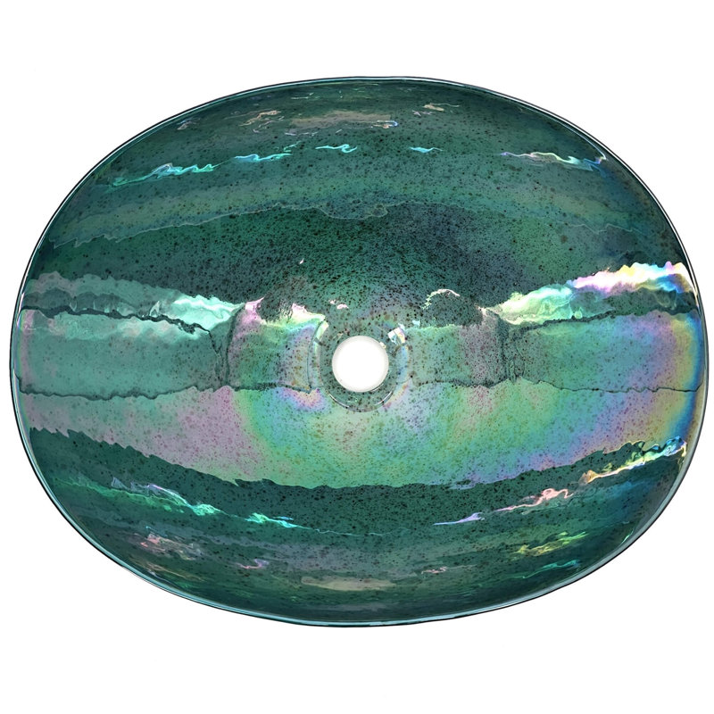 13.75'' L Bathroom Sink, Seafoam Green