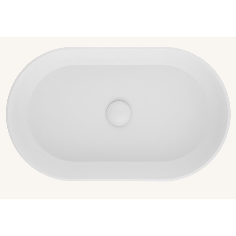 24*14*5.5  Matte Shell  Bathroom Sink, White