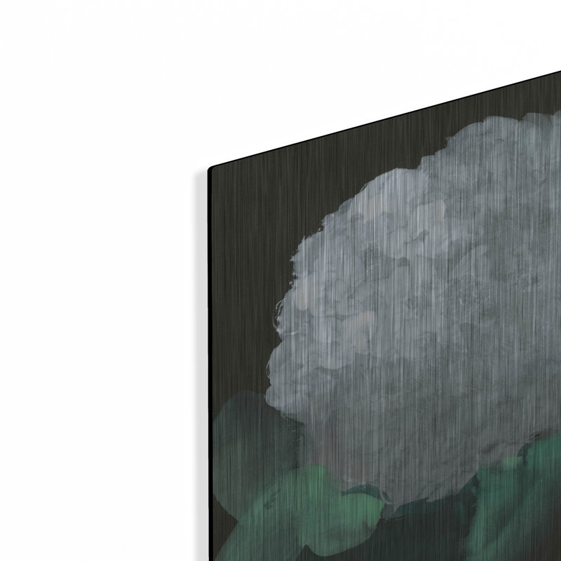 Art mural en métal «Hydrangea 1» par Chris Paschke, H 12 po x l 12 po