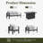 Outdoor Aluminum Furniture Set with Fire Pit Table, Modern Patio Conversation Sets for Porch, Backyard-448923031