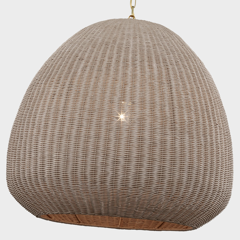 Kokomo 1 - Light Pendant by Chapman & Myers, Antique-Burnished Brass, Ash