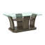 Table basse à piédestal avec rangement Acton