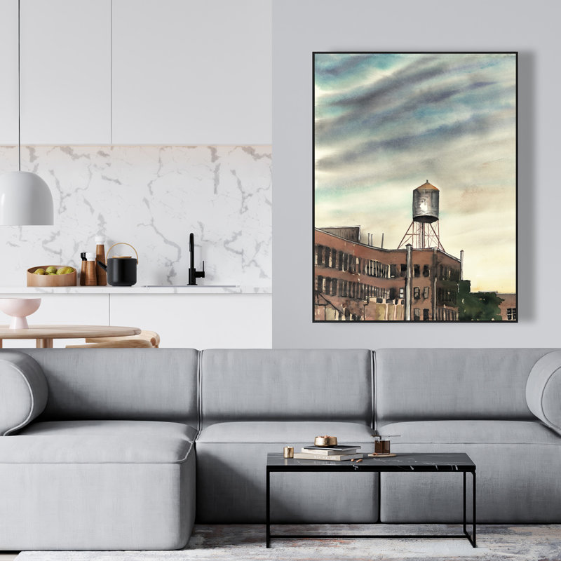 Château d'eau à New York - Décoration sur toile encadrée | Art