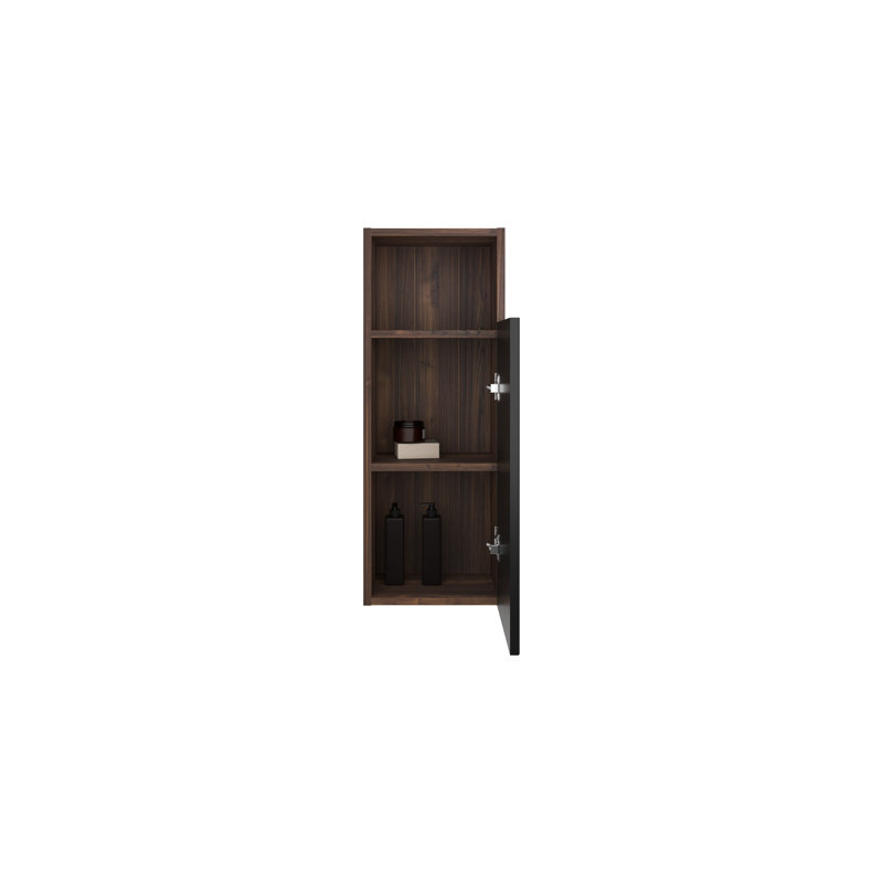 Armoire de salle de bain flottante murale Eli avec tablettes intérieures
