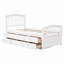 Lit plateforme avec rangement en bois massif et 6 tiroirs-745864229