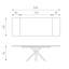 Chelles Extendable Glass Top Metal Base Dining Table-17741552