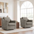 Upholstered Swivel Armchair