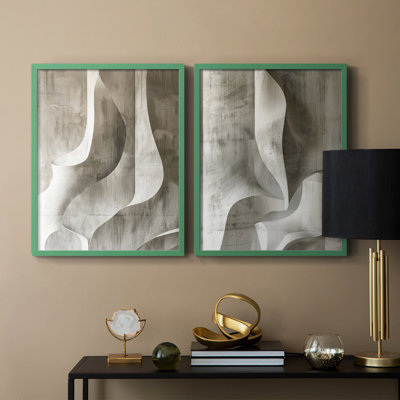 Série ABSTRACT CDLX - Reproduction encadrée de qualité supérieure - prête à être accrochée - aucun clou requis - aucun clou requis