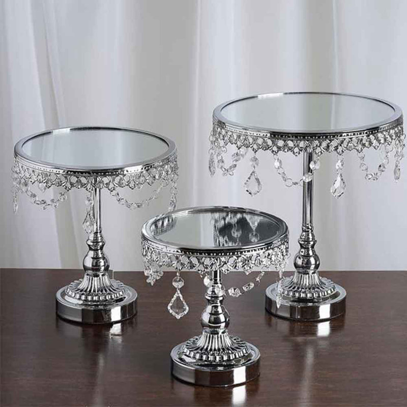 Kanye Cake Stand, Silver/Chrome