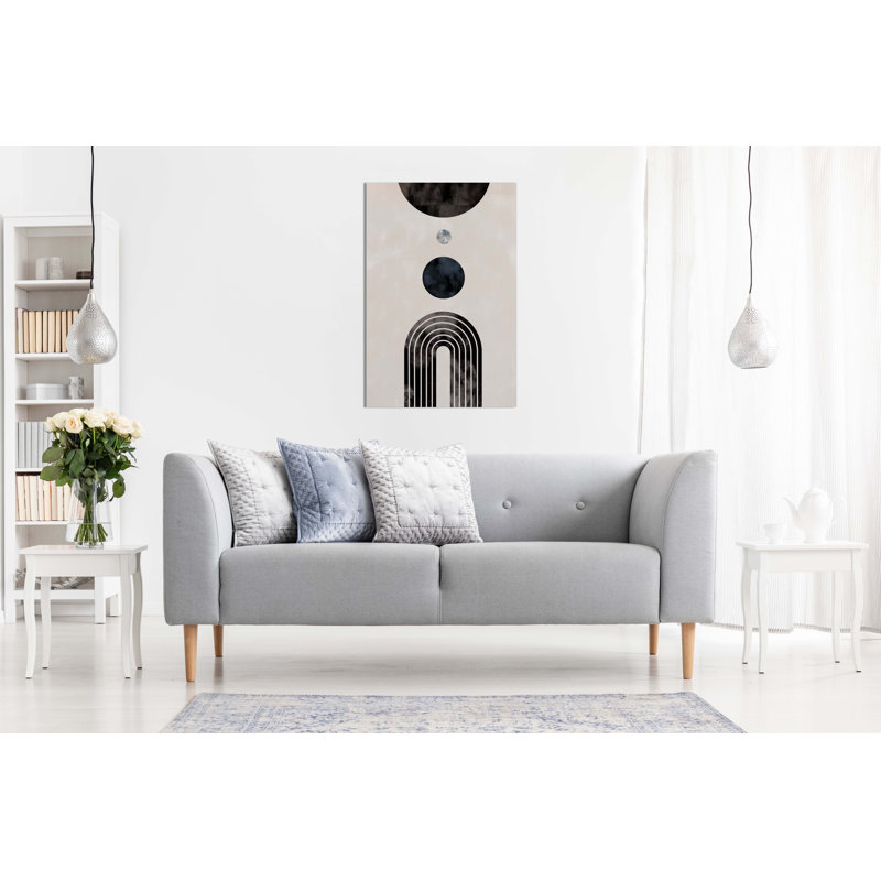Arch And Circle - Wrapped Canvas Print, 31cm H x 20cm W x 1.8cm D