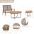 2-Piece PE Wicker Patio Conversation Set With Oval Coffee Table-1865999520