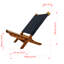 Camping/ Relax Chair FSC 100% Acacia Wood with Fabric Natural Colour