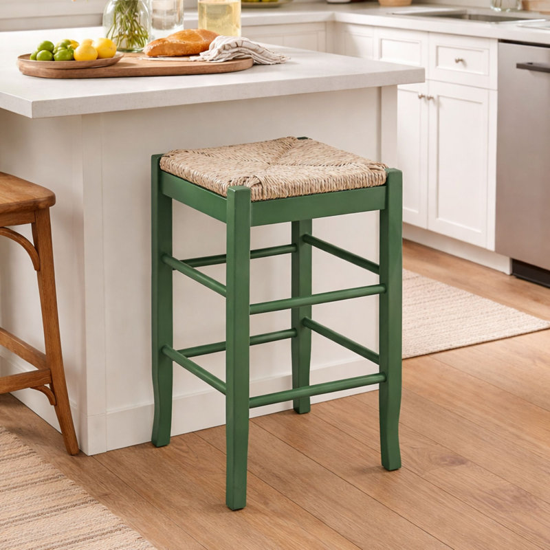 Tabouret de bar et de comptoir Miltonsburg, Tabouret de comptoir (siège d'une hauteur de 24,5, Vert