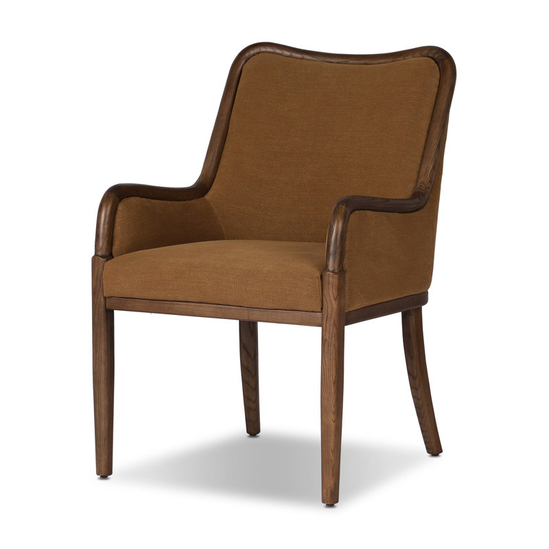 Hollen Upholstered Armchair, Broadway Gilt