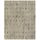 Verde Home By Jaipur Living Manhattan PVH15 Handmade Geometric Taupe and Cream Area Rug (9'x12')