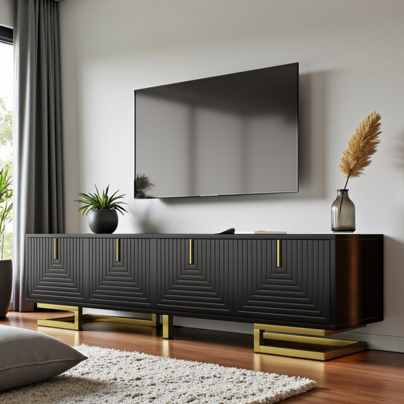 TV Stand for TVs up to 70", Black