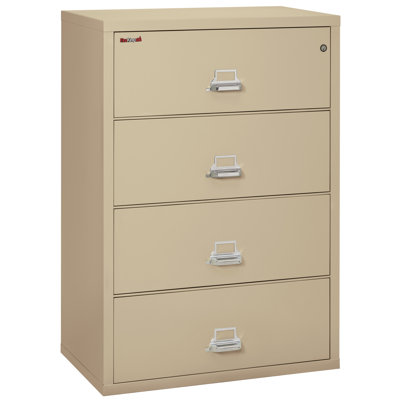 Fireproof 4-Drawer Vertical Filing Cabinet