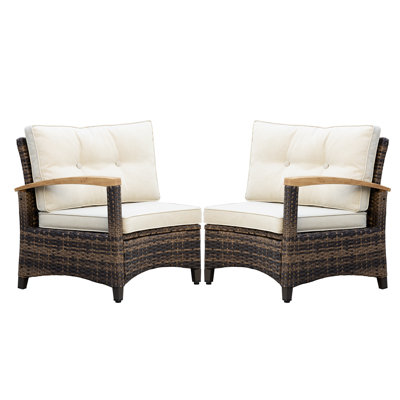 2-Person Single Chairs with Cushions