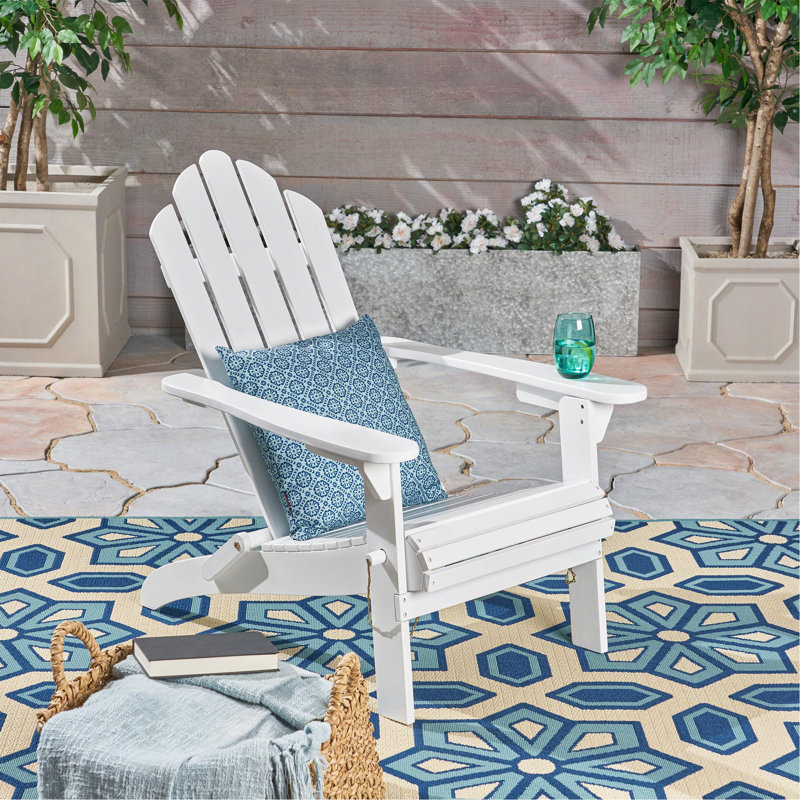 Chaise Adirondack pliable, Blanc