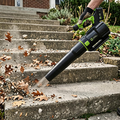 7.2V Handheld Hedge Trimmer & 20V Leaf Blower Combo, 2-in-1 Cordless Electric Grass Shears with Battery & Charger for Yard Lawn Care, Green