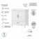 Edion 31.89'' Single Bathroom Vanity with Ceramic Top with Mirror