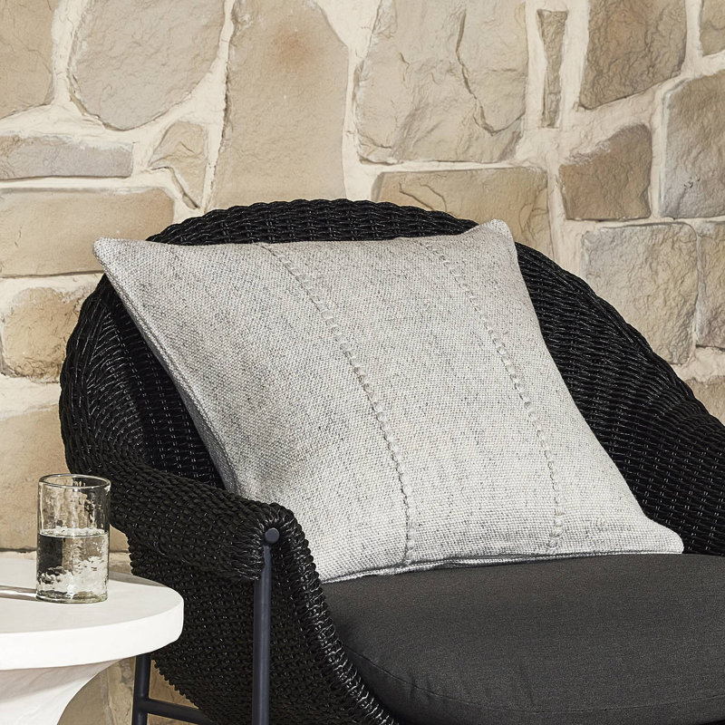 Kana Outdoor Pillow-Kana Rust-20"X20", Kana Cream