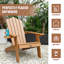 Chaise Adirondack avec porte-gobelet, chaises Adirondack d'extérieur, table non incluse