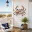 Décoration murale d'extérieur côtier crabe Driftwood-1018372680