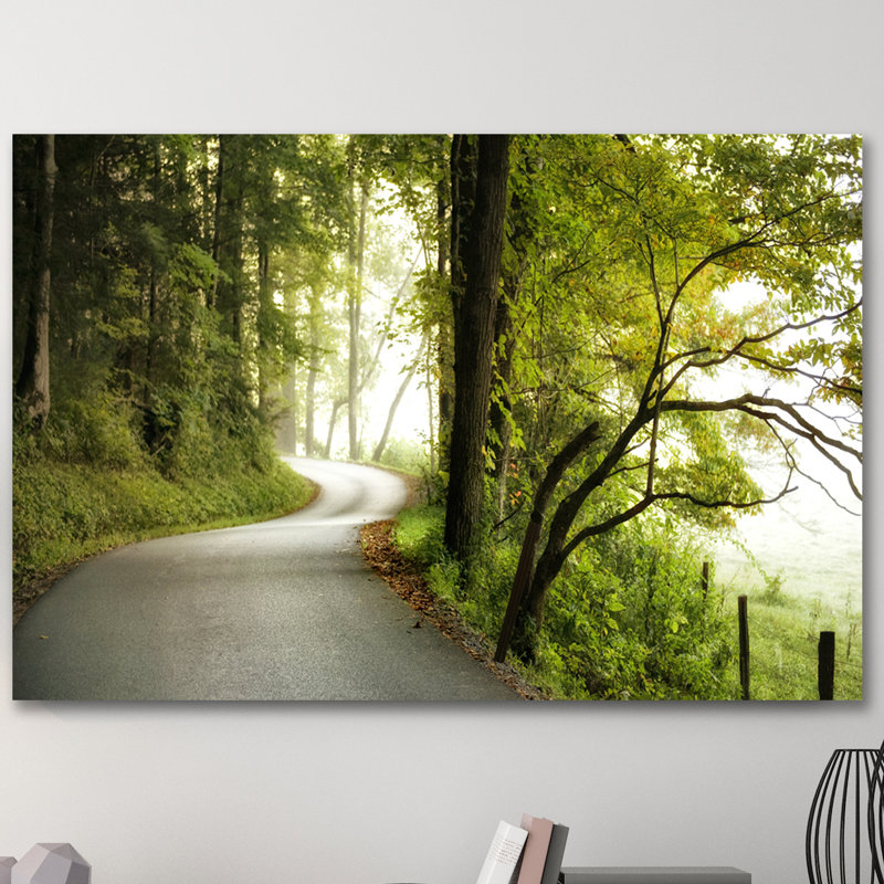 One Lane Road by Dano - Wrapped Canvas Print, 30 cm H x 46 cm W x 4 cm D