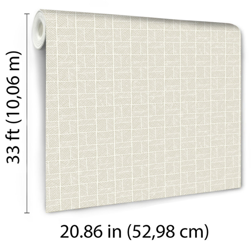 Papier peint mosaïque Carimbo, Blanc