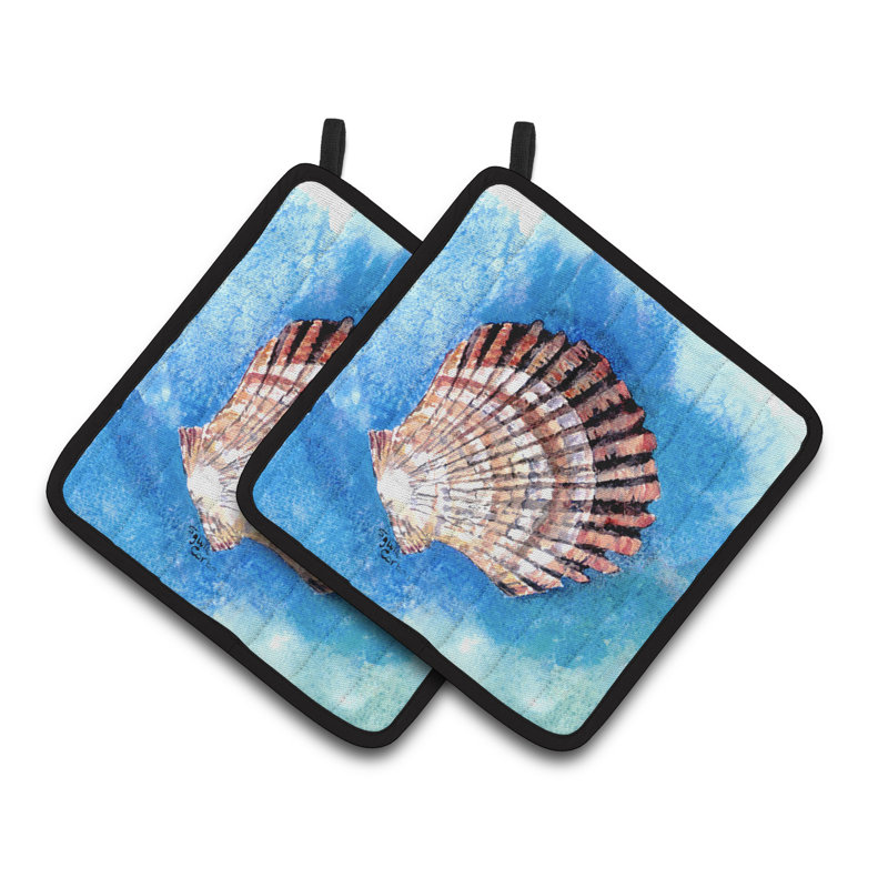 Cuisinier poignée coquille de mer festons caroline