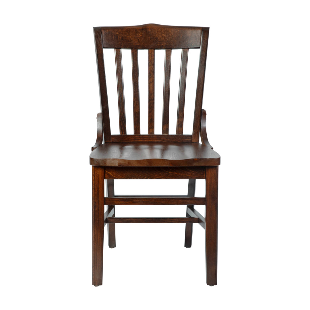 HERCULES Series Finished School House Back Wooden Restaurant Chair Lark Manor™ 