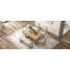 Ensemble de table de salle à manger 6 pièces pour 6, table de cuisine en bois de 60 po et 4 chaises avec banc et base en tréteaux pour la cuisine et la salle à manger-1770933643