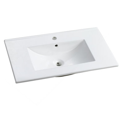 Dessus de meuble-lavabo en céramique 30 po
